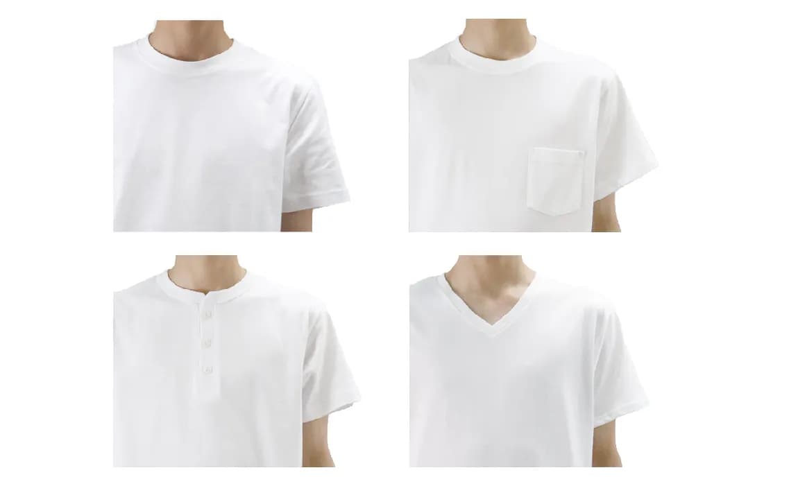 形で選ぶ、Tシャツの種類