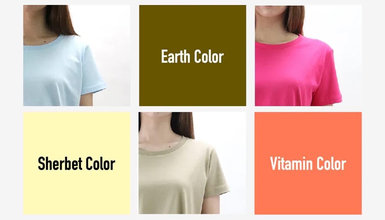 気分に合わせるTシャツカラー
